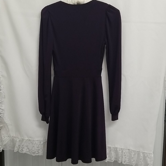 Plum Fashion Nova long sleeved short v-neck dress - Picture 5 of 8